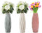 Jarrones de plástico, 3 Unidades, diseño Elegante, jarrón Decorativo Moderno, jarrón de plástico para Interior, Dormitorio, salón, balcón, decoración de Mesa, Boda, Oficina