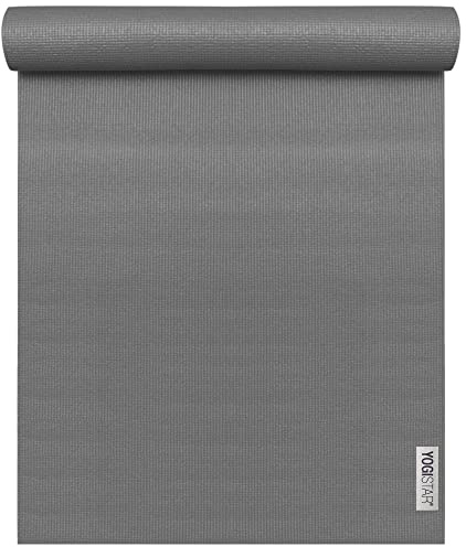 YOGISTAR Yogamatte Yogimat Plus 195 x 61 x 0,5 cm Grau für Yoga