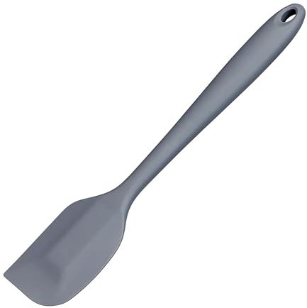 Tala Platt silikonspatel i grått, värmebeständig upp till 240 grader och perfekt för servering av alla uppgifter av såser och soppor, perfekt för användning med non-stick köksredskap, diskmaskinssäkra