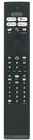 SRC-4526 RöstFjärrkontroll Kompatibel med Philips 4K OLE TV 65OLED805/12 | 65OLED855/12 65OLED856/12 65PUS8505 65PUS8545/12 65PUS9435/12 75PUS8080807/12 43PUS8505 50PUS8505 58PUS8545