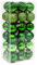 36PCS 3CM Christmas Baubles - Mini Shatterproof Balls Hanging Ornaments for Xmas Tree Decorations, Home and Party, Green
