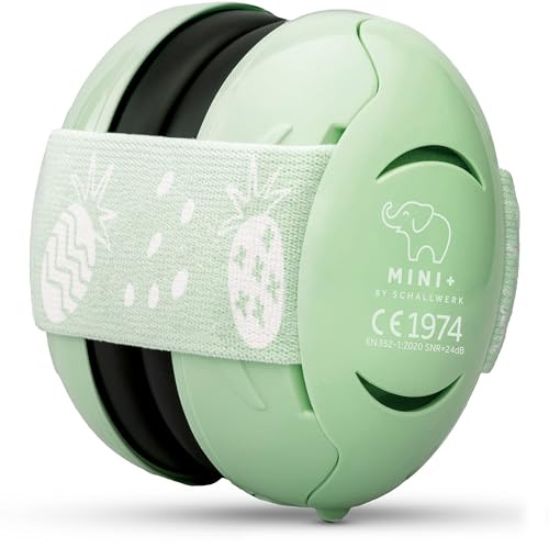 Schallwerk ® Mini+ Cascos Bebe Antiruido - Protección Auditiva para Niños y bebés - Cascos Antiruido Niños, Protectores Aislantes Del Ruido, Protector Bebe Ruido