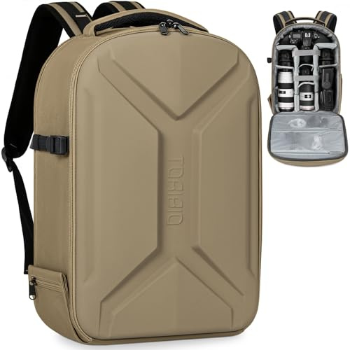 FREEAMG Sac à Dos Rigide pour Appareil Photo, 45x30x17CM Sac de Photographie pour Appareils Photo Reflex Numériques/Photographie sans Miroir, Compatible avec les Appareils Photo Sony/Canon/Nikon
