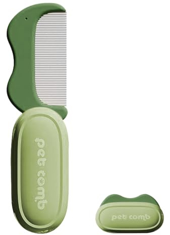 Spazzole per Cani,Spazzola per Cani a Pelo Lungo e Pettine per Gatti - Accessorio Toeletta Pieghevole per Rimuovere Sottopelo e Nodi per Cuccioli e Adulti Interno ed Esterno