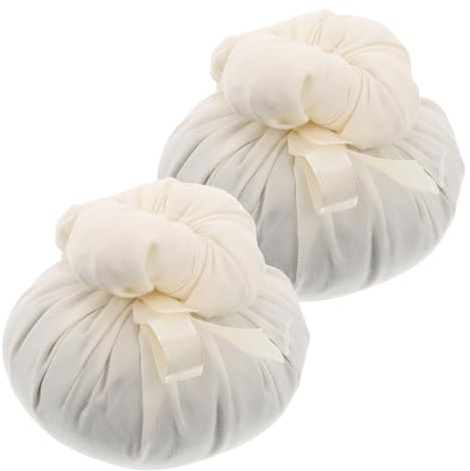 IWOWHERO 2 Pezzi Palline da Massaggio Allerbe per Massaggi Completi Design Portatile Non Tessuto Bianco per Uso Domestico
