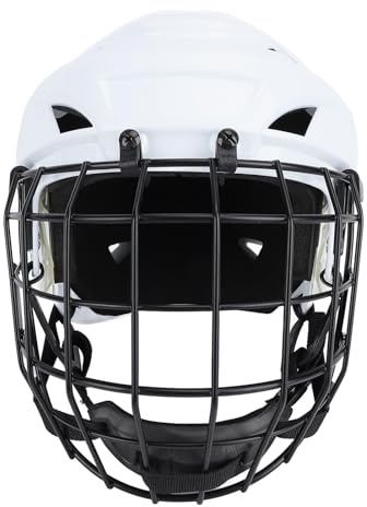 Fafeims Casque de Hockey, équipement de sécurité de Hockey sur Glace pour Jeunes avec Corps en ABS et Rembourrage en EVA, équipement de Protection pour Rouleau (M)