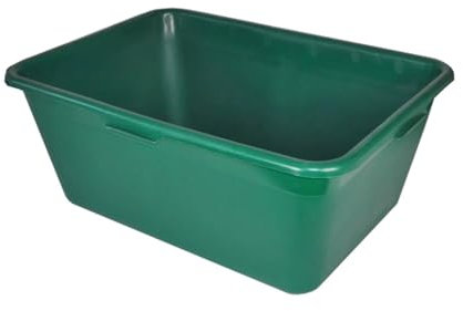 BURI 2er Set Jagdwanne Wildwanne 40 Liter grün