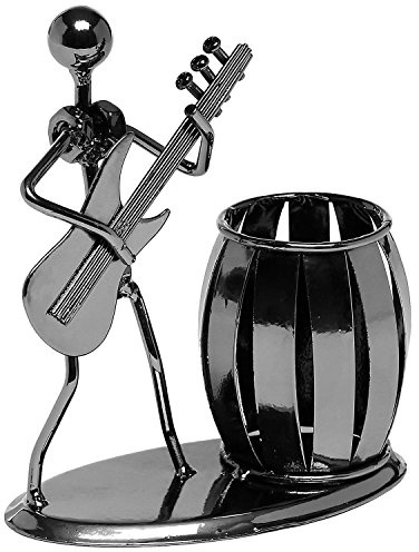 OKSANO Porte-stylo à guitare STAR SSTO Accessoires de bureau créatifs Porte-crayons en métal polyvalent pour cadeaux, enfants, étudiants et papeterie