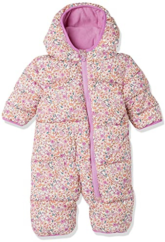 Amazon Essentials Unisex Babies' Water-Resistant Winter Puffer Bunting Suit, Ivory Delicate Floral, 18 Months