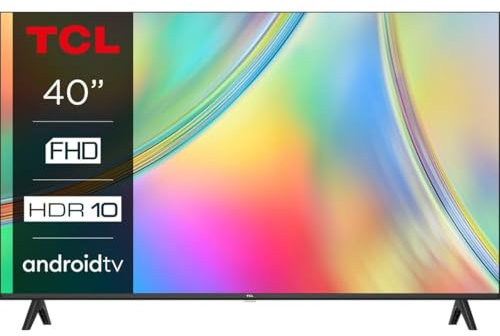 TCL 40S5400A Téléviseur 40 Pouces, HDR, Full HD, Smart TV fonctionnant avec Android TV, Design sans Bordure (Mode Enfants, Dolby Audio, Compatible avec Google Assistant)