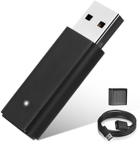 AXFEE Xbox Wireless Adapter Compatible with PC Windows 10/11, Wireless Adapter for Xbox One Controller, Wireless Adapter Compatible with Elite Series (1/2), Xbox one X/S controllers
