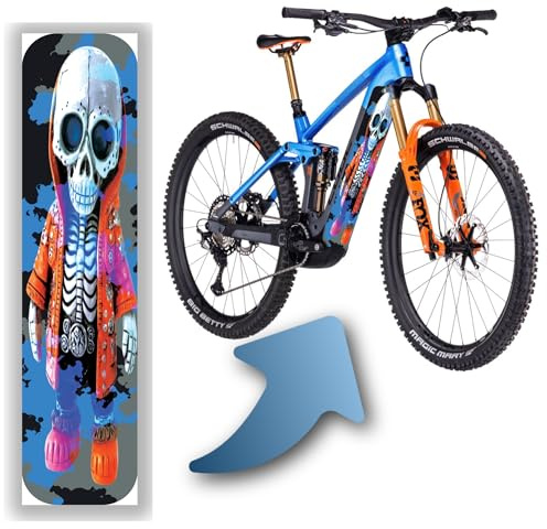 DK´s BikeDesigns Pellicola di Design per e-Bike Akkucover per Cube Stereo | Reaction Hybrid Modelli, Protezione Telaio eBike, Adesivi per Bicicletta (SkullCamo Fusion)