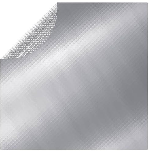 Rantry Poolöverdrag silver 549 cm PE, simbassängöverdrag, badkar spa skydd kudde stöd poolöverdrag och markdukar