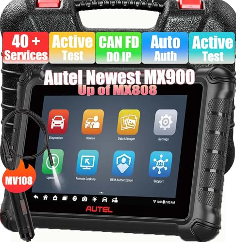 Autel MaxiCheck MX900 with MV108 Bidirectional OBD2 Scanner Updated of MK900 MK808 MK808S MK808BT Android 11, 40+ Service Functions 8 inch All System Diagnostics Scan Tool