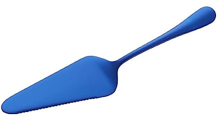 Gatuida Espátula Inoxidable para Pasteles y Pizzas Herramienta De Cocina Diseño Ergonómico y Acabado Espejo para Cortar y Servir Azul