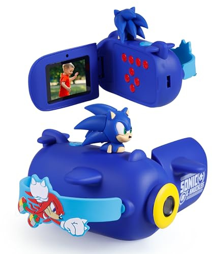 Sonic & Knuckles - Kids HD Camcorder, Selfie Mode, Digital Zoom