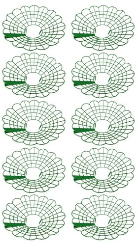 Estantes de cultivo de fresas, soportes para plantas de fresa, enrejado de jardín ajustable, paquete de 10 marcos de soporte ajustables para plantas con patas resistentes para plantas en maceta