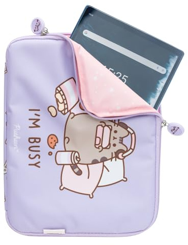 Grupo Erik - Housse pour Tablette Universelle Pusheen | Sacoche de Protection Zippée | pour appareils de 11 Maximum