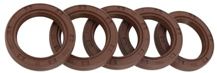 Partuto Joint D'Étanchéité Universel Tg4, Joint À Lèvre Pour Arbre Rotatif, 28 X 40 X 7 Mm, Caoutchouc Fkm Haute Pression, Marron, 5 Pièces