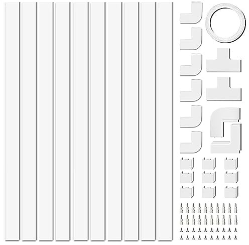 Asyduey 4M Canale di Derivazione per Cavi Elettrici, Verniciabile Copertura per Cavi In PVC.