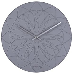 [W] Wall Clock Fairytale polyresin Dark Grey D. 35cm, H. 3,5cm, Excl. AA bat.,Armando Breeveld