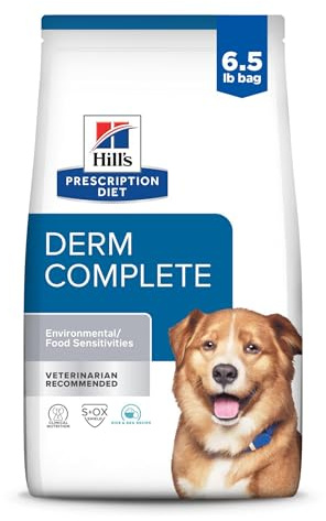 Hill's Prescription Diet Derm Complete Environmental/Food Sensitivities Dry Dog Food, Rice & Egg, 6.5 lb. Bag