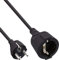 InLine® Alargador de Corriente (1,5 m), Color Negro