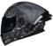 Woljay Casco Da Motociclista Casco Integrale Flip Up Doppia Visiera Integrato Moto Per Adulti Uomini Donne Street Racing Ciclomotore Approvato DOT/ECE (Starry Sky-Smoke Visor,Large)