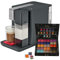 Tchibo Qbo MILK MASTER Premium Kapselmaschine inkl. 30 recyclebare Qbo Kapseln für Cappuccino, Espresso, Caffè Crema, Milchschaum auf Knopfdruck mit abnehmbarem Milchtank 300ml, Lipstick Red