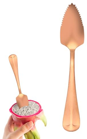 Cucchiaio In Acciaio Inossidabile - Posate da Tavola per Alimentari - Cucchiaio da Tavola in Acciaio Inossidabile - Per Frutta Dessert Colazione Spuntino