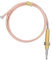 Universal-Thermoelement, Gasbrenner mit Gewindeheizung Ersatz-Thermoelement-Kit-Adapter Gas-Terrassenheizung für Gasöfen Induktionsherd Gasherd Boiler Kamin BBQ-Grill Warmwasserbereiter M8 600mm