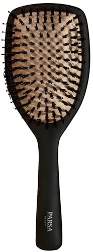 Parsa Beauty Cepillo Profesional de Tratamiento Keratina + Biotina (Cepillo de pala) – Cepillo para Alisar y Cuidar el Cabello – Cepillo para Cabello Rizado – Cepillo para Cabello Largo