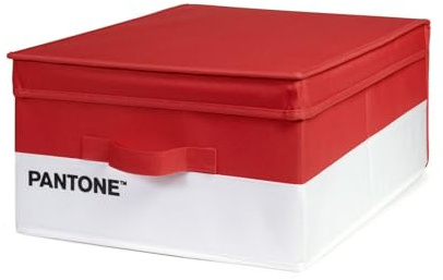 PANTONE Organizer Armadio Salvaspazio, Scatola Porta Oggetti e Abiti con Tasca Profumatore Armadio, Contenitore Giochi Bambini e Vestiti Pieghevole, Scatole per Armadio Portaoggetti 35x45x20 cm