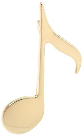TOVINANNA Broche Accessoire Décoratif Résistant à Décoloration en Alliage de Zinc Note de Musique Femme Vêtement pour Vestes et Vêtements
