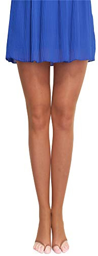 Merry Style Damen transparent zehenlose Strumpfhose Lycra MS 336 10 DEN (Neutro, S (32-36))