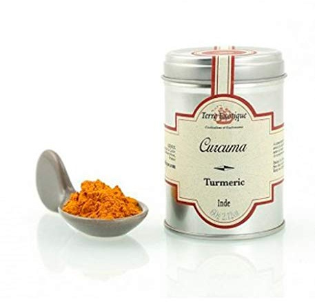 Terre Exotique - Cúrcuma en polvo 60 g - Caja de: 6 unidades