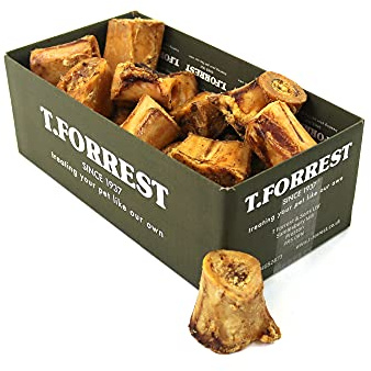 T.Forrest British Roasted Marrow Bones for Dogs (20 Pack) - 100% Natural, Long-Lasting & Grain-Free Treats - 3kg