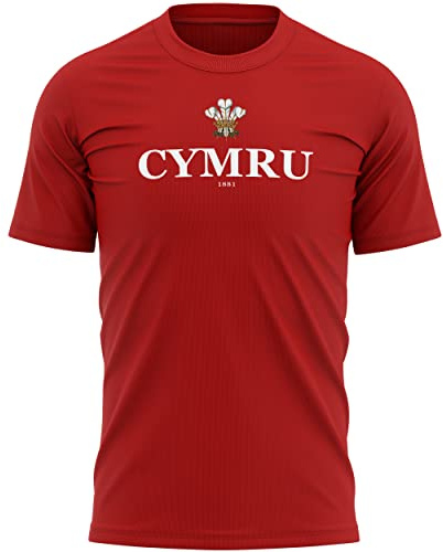 Cymru - Camiseta de rugby para hombre, rosso, XL