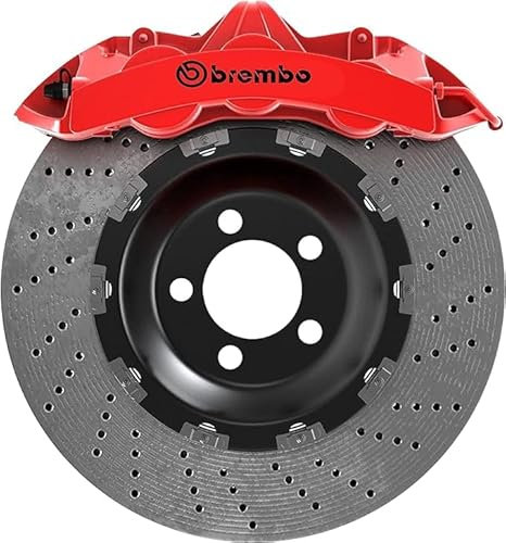 Generisch Pegatinas para pinza de freno Brembo, 8 unidades, resistentes al calor, para tuning, para coche, JDM, aptas para todos los vehículos, color negro