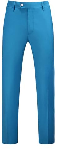 Pantaloni in tessuto da uomo eleganti elasticizzati - Pantaloni da completo neri da uomo slim fit pantaloni business tinta unita basic pantaloni da completo eleganti casual pantaloni aderenti con