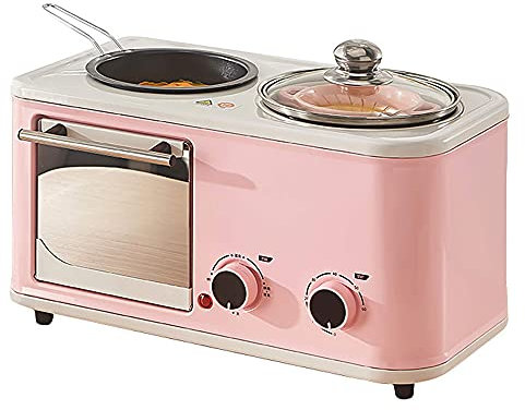 TEmkin Grille-Pain 4 en 1 pour Petit-déjeuner, Mini Four électrique Multifonction, Grille-Pain, pour rôtir, Cuire, œufs durs, œufs au Plat, Facile à Utiliser