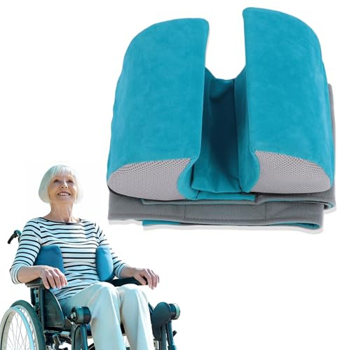 ANEELV Coussin de soutien latéral réglable pour fauteuil roulant, protection anti-basculement, housse rembourrée anti-escarres, support de positionnement latéral et aide à la sécurité pour fauteuil