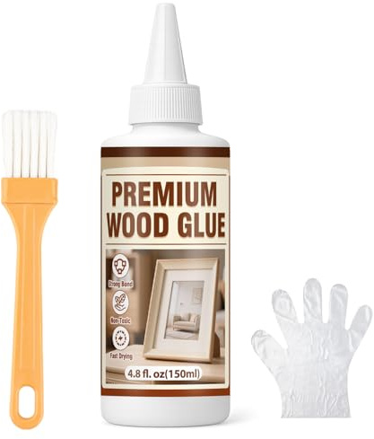 Wood Glue for Furniture, Strong Carpenter Glue, Clear Wood Adhesive for DIY, Crafts, Hardwood, Softwood, Professional Wood Floor Repairs