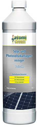 AtomiClean Solarreiniger: Solar- und Photovoltaikanlagen-Reiniger-Konzentrat, 1-Liter-Flasche (Photovoltaikreiniger, Reinigungsmittel Solarpanel, Balkonkraftwerk)
