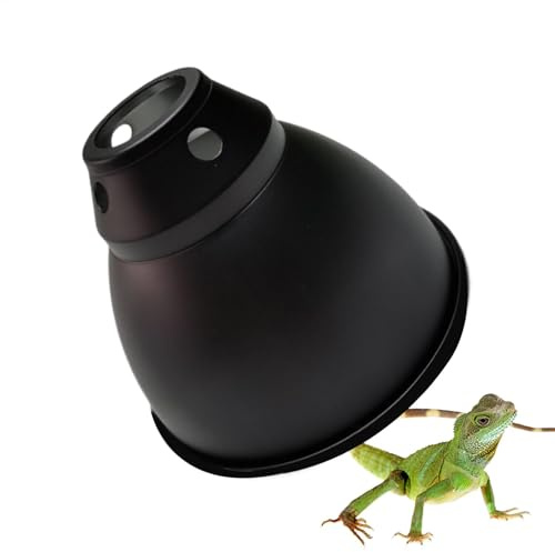 Soporte de lámpara de calefacción para Terrario - Sala de lámpara profunda con reflector óptico | Fijación límite para reptiles compatibles con UVB, UVA y bombillas de calefacción | Accesorio