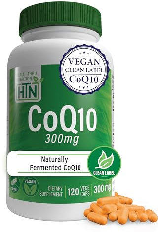 Health Thru Nutrition CoQ-10 300mg - 120 Capsules | High-Potency Ubiquinone Coenzyme Q10 | Supports Cellular Energy & Antioxidant Protection | Non-GMO, Soy-Free, Vegan, Gluten-Free