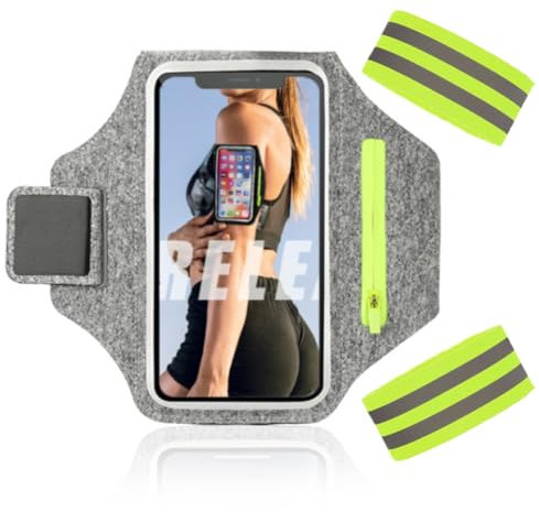 Brazalete Deportivo para Correr,Brazalete Móvil Running Ajustable,Brazalete Running para iPhone 14 Pro Max/14 Pro/13 Pro/12/11 Pro Galaxy S23/S22/S21/S20,hasta 6,8