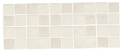 10 hojas de pegatinas para azulejos, autoadhesivas, resistentes al calor, impermeables, de PVC, para pelar y pegar, protector contra salpicaduras para cocina, baño, hogar, color beige