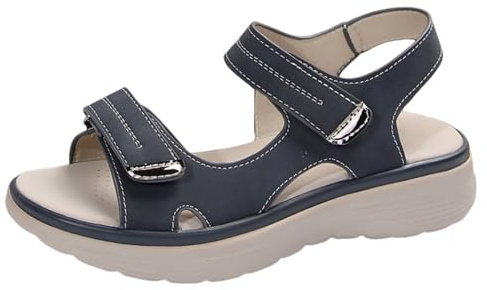 dam ortopediska sandaler dam ortopediska sandaler med bekväm promenadvalvsstöd bekväm öppen tå strand tyg justerbar krok bekväm för övergångsperioden