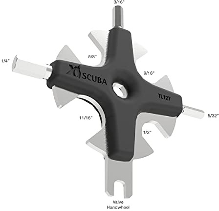 XS Scuba TL127 Star-Tool Universalwerkzeug für Atemregler